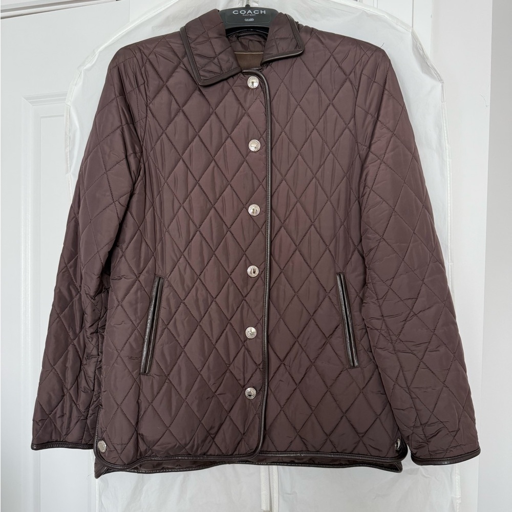 Coach Quilted Brown Jacket